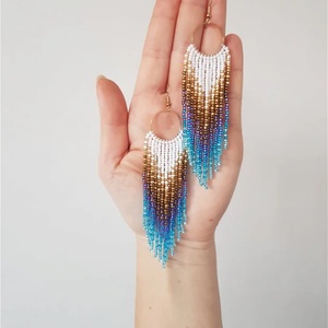 Cercei boho fringe - bijuterii - cercei - cercei cu franjuri - Artynos.ro