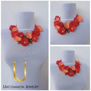 Colier statement Coral - Artynos.ro