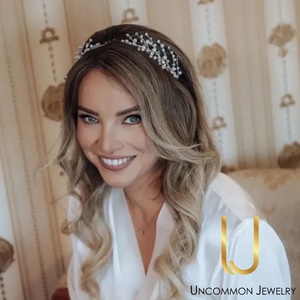 Cezara - Coronita mireasa, Accesorii nuntă, Ornamente de păr de nuntă, Ornamente de păr mireasă, Confecționarea bijuteriilor, ARTYNOS