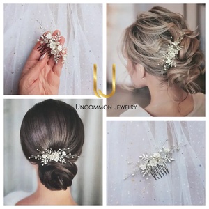 NORINA - Pieptan mireasa, Accesorii nuntă, Ornamente de păr de nuntă, Accesorii păr nuntă, Confecționarea bijuteriilor, ARTYNOS