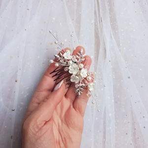 NORINA - Pieptan mireasa - accesorii nuntă - ornamente de păr de nuntă - accesorii păr nuntă - Artynos.ro