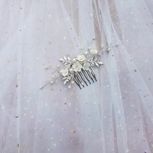 NORINA - Pieptan mireasa - accesorii nuntă - ornamente de păr de nuntă - accesorii păr nuntă - Artynos.ro