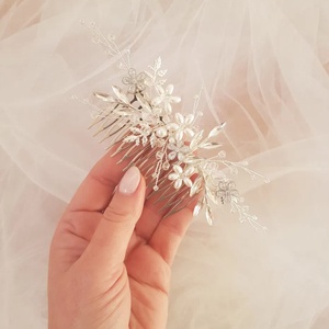 JULIA - pieptan mireasa - accesorii nuntă - ornamente de păr de nuntă - accesorii păr nuntă - Artynos.ro