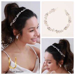 CRYSTAL - Coronita mireasa cu cristale, Accesorii nuntă, Ornamente de păr de nuntă, Accesorii păr nuntă, Confecționarea bijuteriilor, ARTYNOS