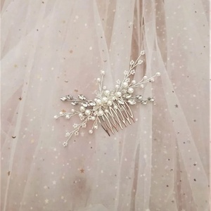 Pieptan mireasa - accesorii nuntă - ornamente de păr de nuntă - accesorii păr nuntă - Artynos.ro