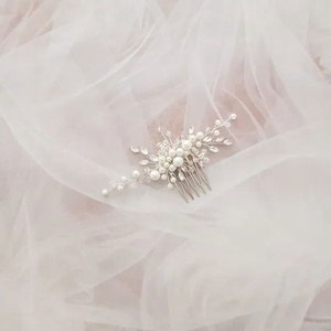 Pieptan mireasa - accesorii nuntă - ornamente de păr de nuntă - accesorii păr nuntă - Artynos.ro