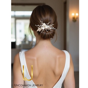 Pieptan mireasa - accesorii nuntă - ornamente de păr de nuntă - accesorii păr nuntă - Artynos.ro