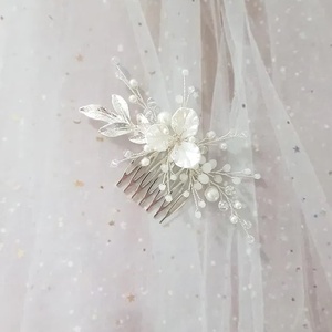 Pieptan mireasa - accesorii nuntă - ornamente de păr de nuntă - accesorii păr nuntă - Artynos.ro