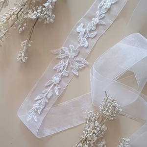 Esarfa mireasa pentru traditia dezgatitului - accesorii nuntă - ornamente de păr de nuntă - accesorii păr nuntă - Artynos.ro