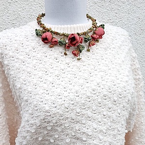 Colier statement Earthy Boho cu unakite -  - Artynos.ro