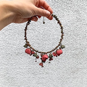 Colier statement Earthy Boho cu unakite -  - Artynos.ro