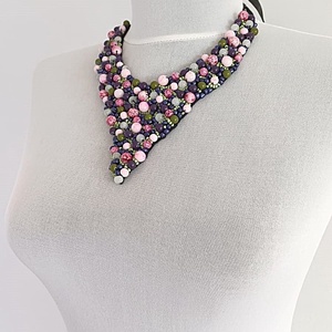 Colier statement - bijuterii - coliere - coliere din mărgele - Artynos.ro