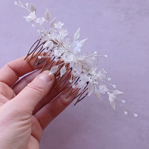 AURORA - Pieptan mireasa - accesorii nuntă - ornamente de păr de nuntă - accesorii păr nuntă - Artynos.ro