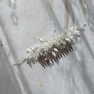 AURORA - Pieptan mireasa - accesorii nuntă - ornamente de păr de nuntă - accesorii păr nuntă - Artynos.ro