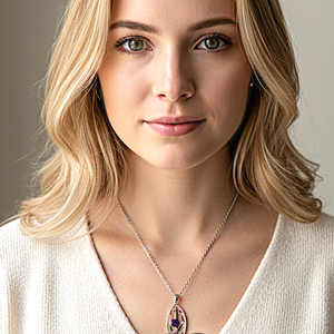 Colier cu pandantiv fluture, decorat cu flori naturale - bijuterii - coliere - coliere cu pandative - Artynos.ro