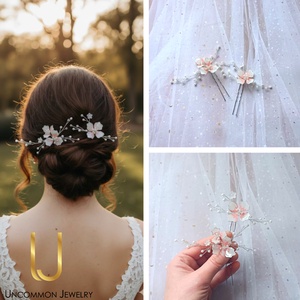 Pini mireasa Soft Blush - Artynos.ro