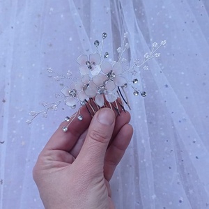 Pieptan mireasa Cherry Blossoms - accesorii nuntă - ornamente de păr de nuntă - accesorii păr nuntă - Artynos.ro