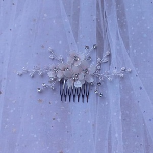 Pieptan mireasa Cherry Blossoms - accesorii nuntă - ornamente de păr de nuntă - accesorii păr nuntă - Artynos.ro