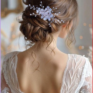 Pieptan mireasa Cherry Blossoms - accesorii nuntă - ornamente de păr de nuntă - accesorii păr nuntă - Artynos.ro