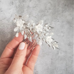 Pieptene mireasa INES - accesorii nuntă - ornamente de păr de nuntă - accesorii păr nuntă - Artynos.ro