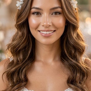 Tiara florala mireasa - Blossom Muse - accesorii nuntă - ornamente de păr de nuntă - accesorii păr nuntă - Artynos.ro