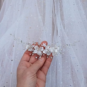 ADORA - Accesoriu de par pentru mirese - accesorii nuntă - ornamente de păr de nuntă - accesorii păr nuntă - Artynos.ro