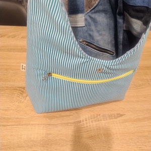 Sacosa umăr Unicat denim - genți și portofele - geantă pentru cumpărături - totebaguri - Artynos.ro