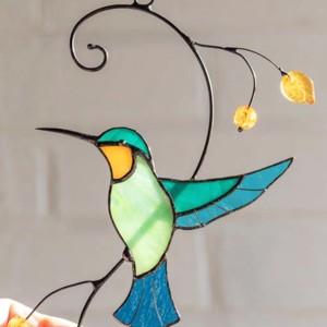 Turcoaz colibri decorare fereastră -  - Artynos.ro