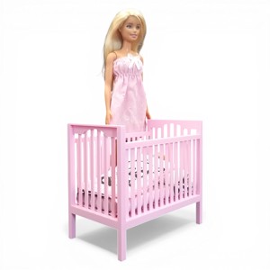 Pandamacis, set de lenjerie de pat din 3 piese pentru păpușile Barbie, accesoriu pentru căsuța de păpuși (k001pd) -  - Artynos.ro