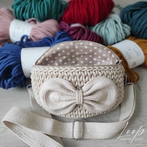 Punga de curea tricotata crosetata, Genti si portofele, Genti de mana si umar, Geanta crossbody, Crosetat, ARTYNOS