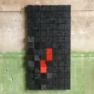 SCORCHED, tablou 2D/3D din lemn masiv, 56.5x113cm - Artynos.ro