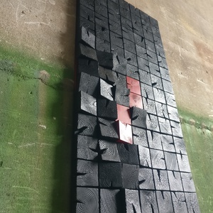 SCORCHED, tablou 2D/3D din lemn masiv, 56.5x113cm - casă & stil de viață - accesorii pentru decorat casa - picturi murale - artă de perete din lemn - Artynos.ro