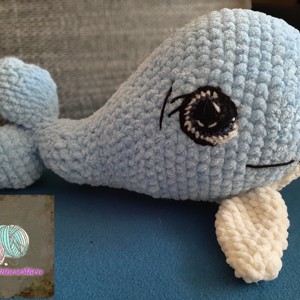 Crosetat fluffy-soft balena, Jucarii si echipamente pentru copii, Plusuri, Pesti de plus, , ARTYNOS