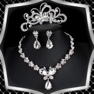 Seturi de bijuterii: set de bijuterii pentru nunta, mireasa, casual + diadema ES-SZT20 51, , , ARTYNOS