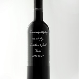 Cadou aniversare de nuntă Vin gravat Nuntă, aniversare -  - Artynos.ro