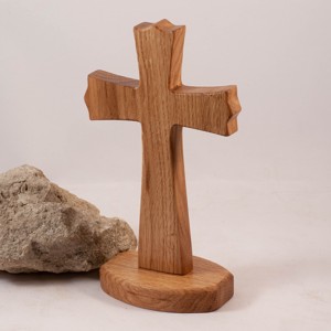 Cruce de lemn cu piedestal, cruce de masa, , , ARTYNOS