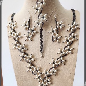 Nunta, mireasa, set de bijuterii casual, SSZEB-GY02-te-2 - Artynos.ro