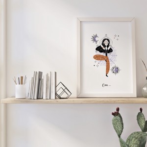 Yoga poster, yoga motivational imagine, yoga studio decor de perete -  - Artynos.ro