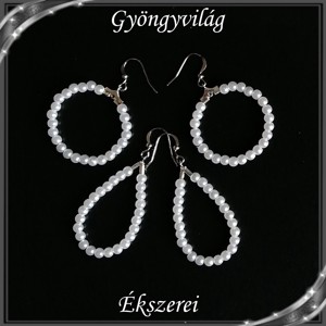 Cercei-bijuterii: perla de ceara, cercei cu perle SFEB-A04-1-1 2 perechi, , , ARTYNOS