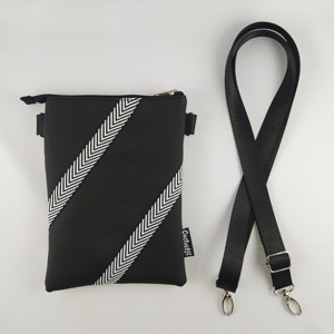 Geanta mobila cu dungi negre - Artynos.ro