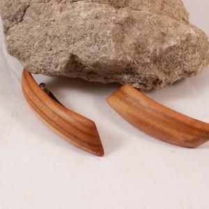 Mini set de catarame franceze din lemn, pereche de catarame de păr -  - Artynos.ro