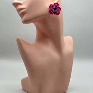 Cercei florali din lut polimeric - bijuterii - cercei - cercei candelabru - Artynos.ro