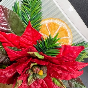 Cana cu Poinsettia din lut polimeric - casă & stil de viață - accesorii pentru echipamente de bucătărie - accesorii de servire - căni - Artynos.ro