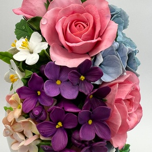 Vaza ceramica cu flori de primavara - casă & stil de viață - decorațiuni de casă - accesorii florale - vaze - Artynos.ro