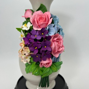 Vaza ceramica cu flori de primavara - casă & stil de viață - decorațiuni de casă - accesorii florale - vaze - Artynos.ro