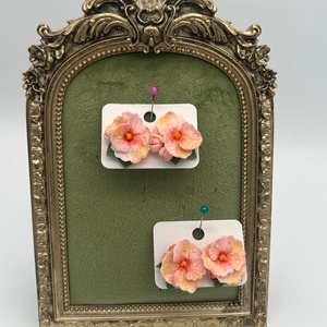 Cercei hortensii roz - Artynos.ro