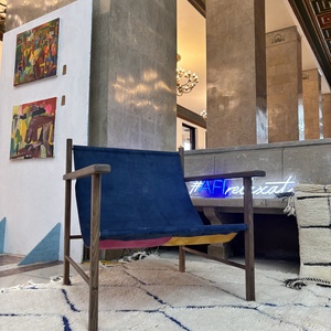 Scaun OG cu sezut din piele, Casa & Stil de viata, Mobilier artizanal, Fotolii, Pielarie, Prelucrarea lemnului, ARTYNOS