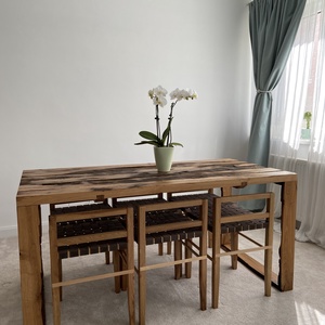 Masa din lemn de stejar reciclat, Casa & Stil de viata, Decoratiuni de casa, Decoratiuni de masa si rafturi, Decoratiuni de masa, Prelucrarea lemnului, ARTYNOS