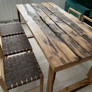 Masa din lemn de stejar reciclat - casă & stil de viață - decorațiuni de casă - decorațiuni de masă și rafturi - decorațiuni de masă - Artynos.ro