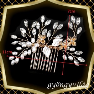 Bijuterii, ornamente de păr, catarame de păr: nuntă, mireasă, ornament de păr casual ES-H-FÉ65a - accesorii nuntă - ornamente de păr de nuntă - ornamente de păr mireasă - Artynos.ro